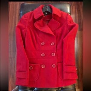 NWT BEAUTIFUL XXI TAILORED DOUBLE BREASTED PEACOAT